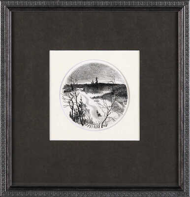 Никольский Георгий Евлампиевич. Зима. Иллюстрации к календарю «Круглый год», 1972 г. 